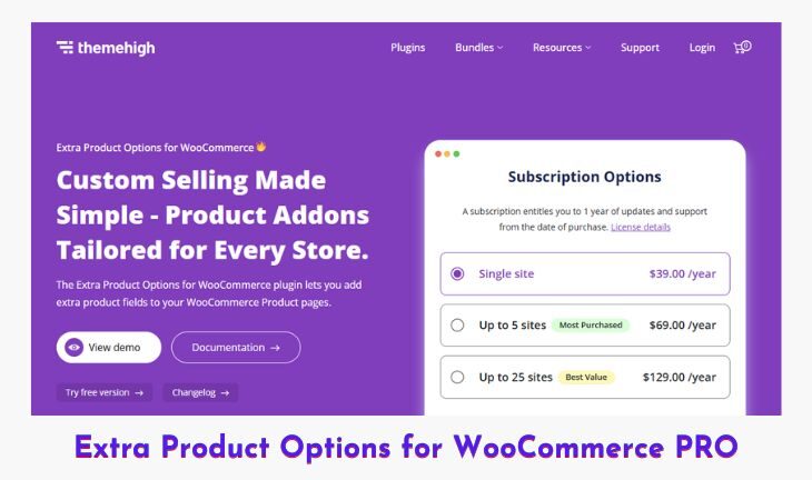 Extra Product Options for WooCommerce PRO v3.2.6 Plugin